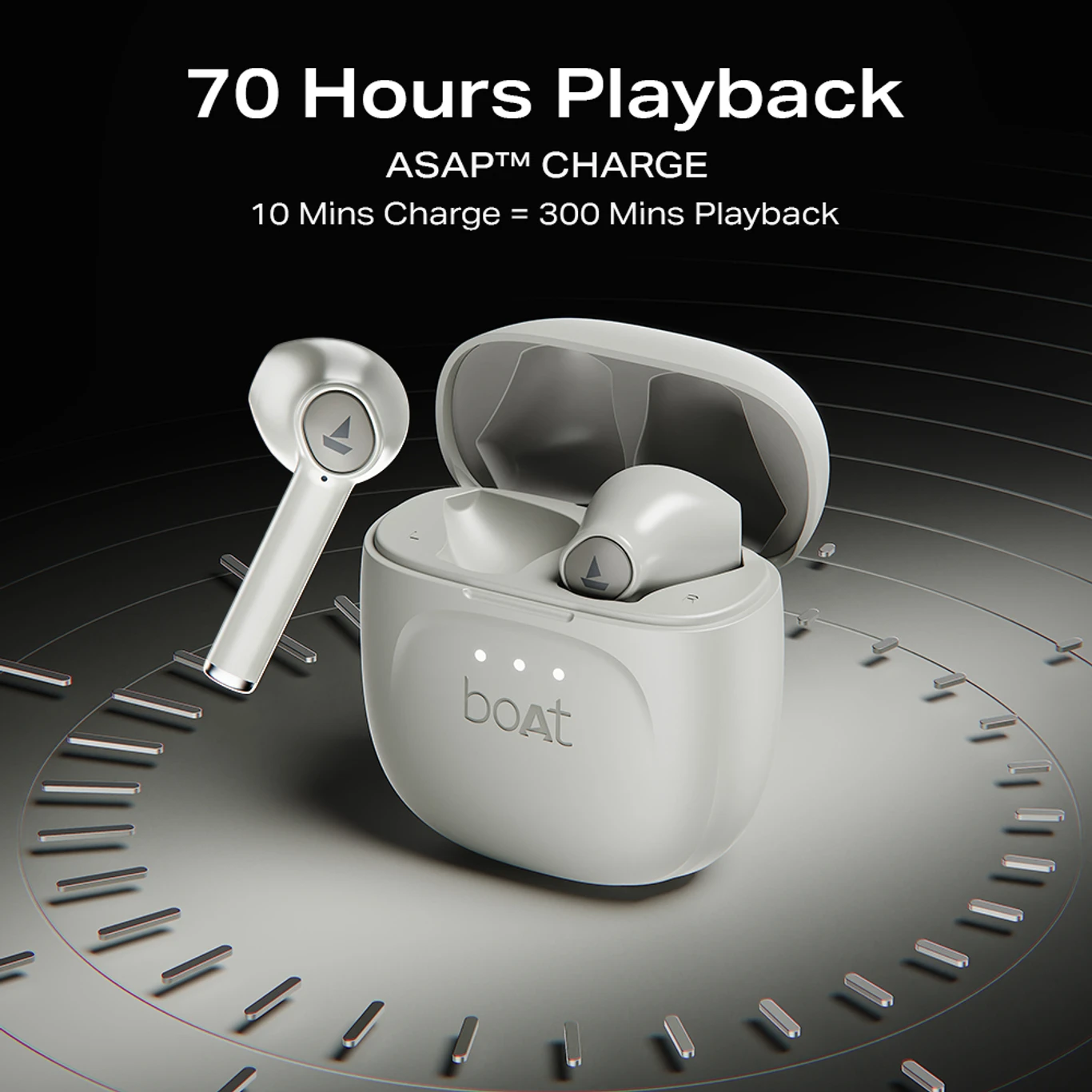 boAt Airdopes 131 Gen 2, 13mm Drivers, 70H Battery, ENx, Stream Ad Free Music via App Bluetooth Headset (Cream White, In the Ear)